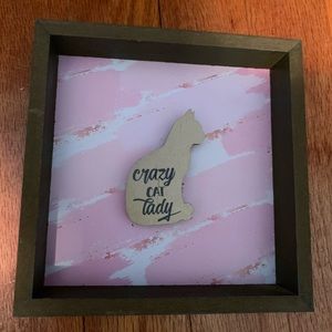 Crazy Cat Lady wall art